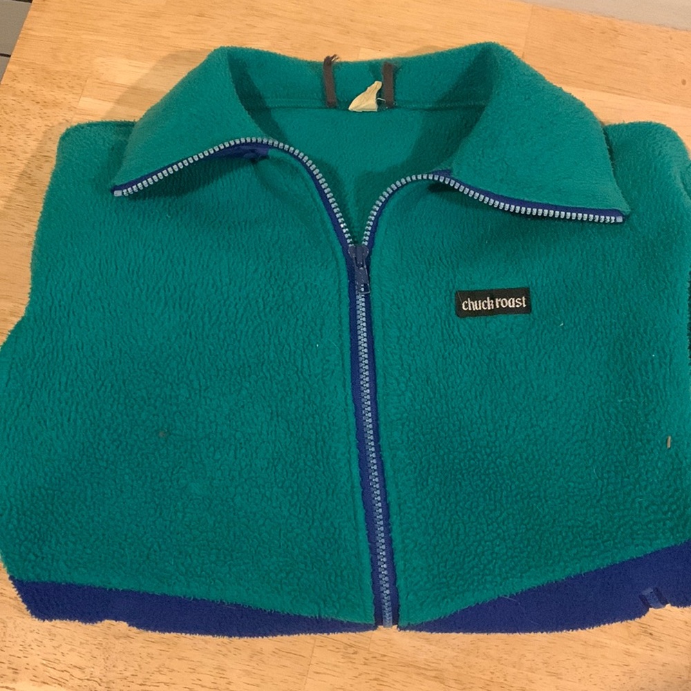 Chuck Roast Vintage.  1980s Women’s zip up Fleese